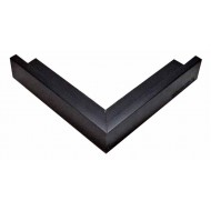 Κορνίζα ξύλινη 1,2 εκ. μαύρη σκοτία 300-72