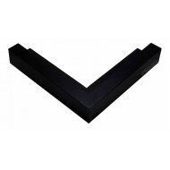 Κορνίζα ξύλινη 2,1 εκ. μαύρη σκοτία 303-72