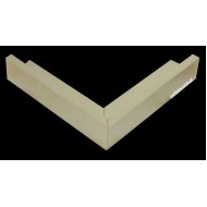 Κορνίζα ξύλινη 1,2 εκ. εκρού σκοτία 300-70