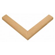 Κορνίζα ξύλινη 3 εκ. πορτοκαλί λευκό ντεκαπέ 244-50