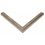 Κορνίζα ξύλινη 2 εκ. ασημί 417-22