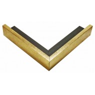 Κορνίζα ξύλινη 1,2 εκ. χρυσή σκοτία 300-01