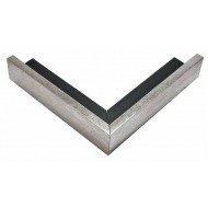 Κορνίζα ξύλινη 1,2 εκ. ασημί σκοτία 300-02