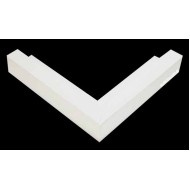 Κορνίζα ξύλινη 2,1 εκ. λευκή σκοτία 303-71