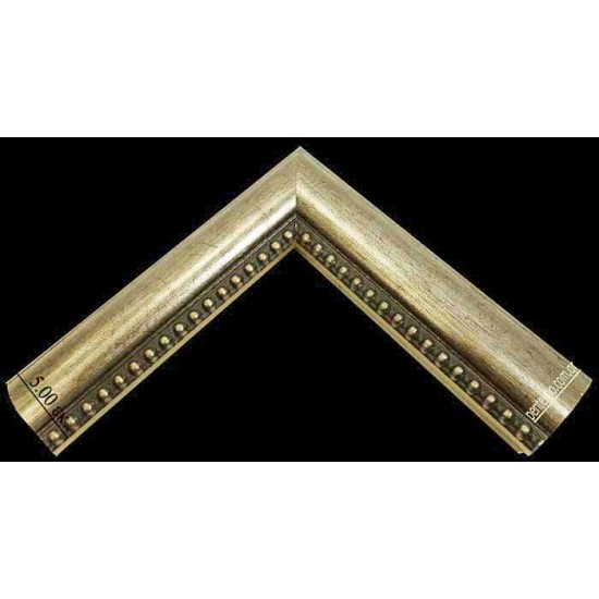 Κορνίζα ξύλινη 5 εκ. πομπέ ασημί σκαλιστή 553-2