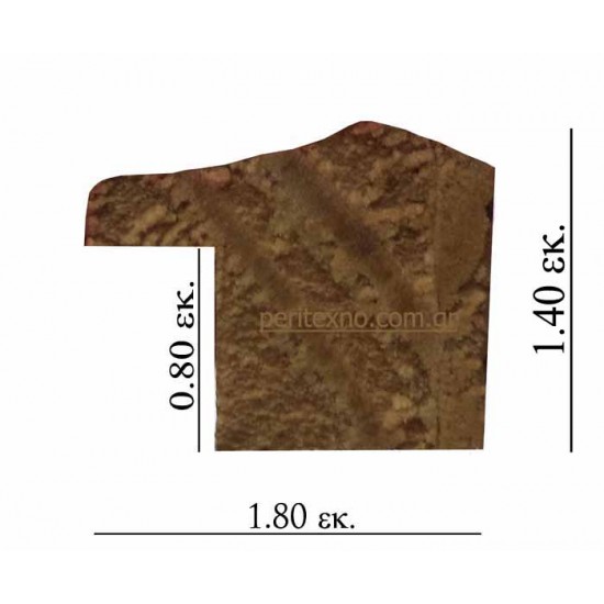 Κορνίζα ξύλινη 1,8 εκ. λευκό πράσινο ντεκαπέ 158-55