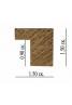 Κορνίζα ξύλινη 1,5 εκ. ρουστίκ γκρι 199-47