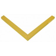 Κορνίζα ξύλινη 1,6 εκ. πλακέ κίτρινη λάκα ματ 200-78