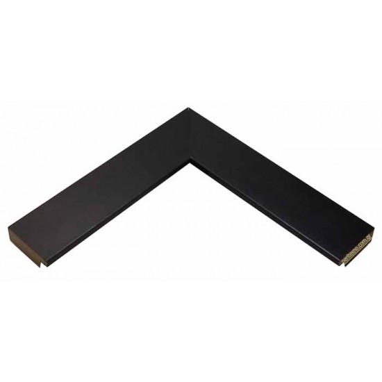 Κορνίζα ξύλινη 4,2 εκ. πλακέ μαύρη ματ 207-72