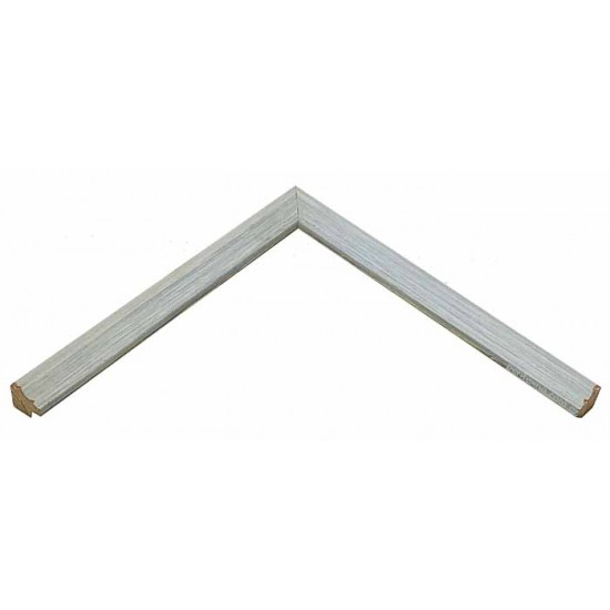 Κορνίζα ξύλινη 1,8 εκ. λευκό μπλε ντεκαπέ 158-56