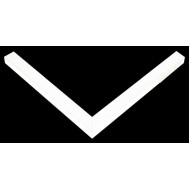 Κορνίζα ξύλινη 1,6 εκ. πλακέ λευκή λάκα ματ 200-71