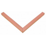 Κορνίζα ξύλινη 1,6 εκ. πλακέ ροζ λάκα ματ 200-73