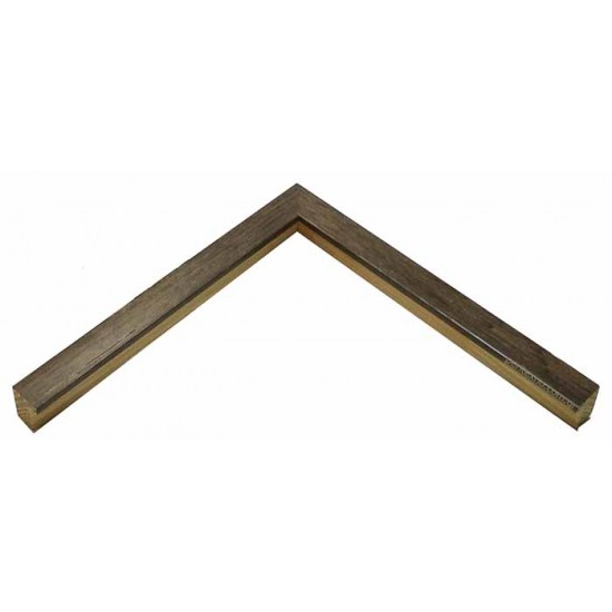 Κορνίζα ξύλινη 1,8 εκ. ρουστίκ καφέ 184-49