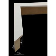Κορνίζα ξύλινη 2,5 εκ. με βάθος 4,4 εκ. λευκή Α324