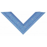 Κορνίζα ξύλινη 4,8 εκ. χρώμα κιμωλίας μπλε σκαλιστή Α543