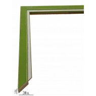 Κορνίζα ξύλινη 2 εκ. πράσινο λευκό Α258